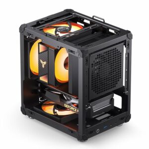 Thùng máy Jonsbo C6 Mini-ITX - Black | Có tay cầm