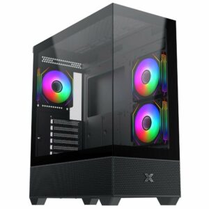 Thùng máy Xigmatek Alphard ATX - Đen | Kèm sẵn 3 fan (EN 43796)