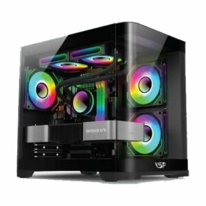 Thùng máy VSP X7 - Black (Kính cong)