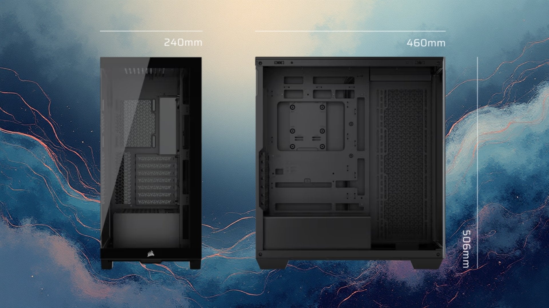 Case Gaming Corsair 3500X Mid-Tower Call Of Duty Black OPS | No Fan, Đen - Không gian rộng rãi