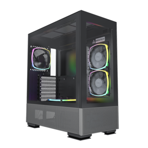 Thùng máy Montech Sky Two | Mid Tower, Kèm sẵn 4 fan RGB