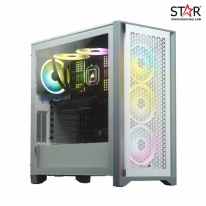 Thùng máy Corsair 4000D Airflow TG White (CC-9011201-WW)