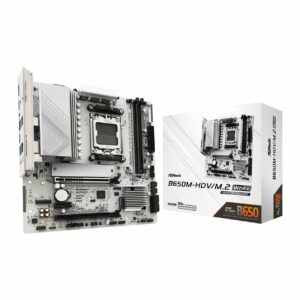Mainboard ASRock B650M-HDV/M.2 White DDR5 | AM5, mATX, 2 khe RAM