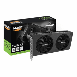 Card màn hình NVIDIA GeForce RTX 5050 INNO3D Twin X2 | 8GB GDDR6, 2560 CUDA, 550W