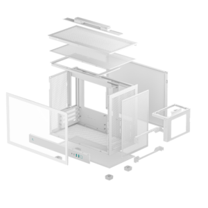 case-deepcool-ch160-plus-micro-atx-khong-kem-fan-trang-1-8