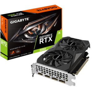Card màn hình NVIDIA GeForce RTX 3050 Gigabyte WindForce OC | 6GB GDDR6, 2304 CUDA, 300W