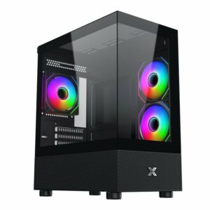 Case máy tính Xigmatek Alphard M 3IF | M-ATX/ITX, Kèm sẵn 3 fan, Đen