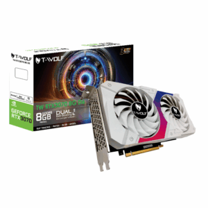 Card màn hình NVIDIA GeForce RTX 3070 T-Wolf White | 8GB GDDR6, 5888 CUDA, 650W
