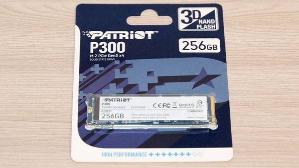 Ổ cứng SSD Patriot P300 256GB | PCIe Gen3 x4 NVMe, M.2 2280 (P300P256GM28) Ổ cứng SSD Patriot P300 256GB | PCIe Gen3 x4 NVMe, M.2 2280 (P300P256GM28)