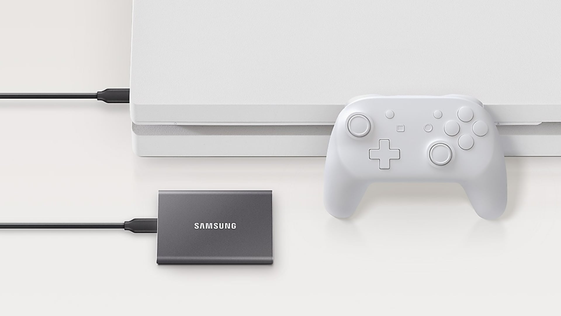 Ổ Cứng SSD Samsung T7 Portable 4TB Gen 2 Màu Xám (MU-PC4T0T/WW) - Tương thích đa thiết bị