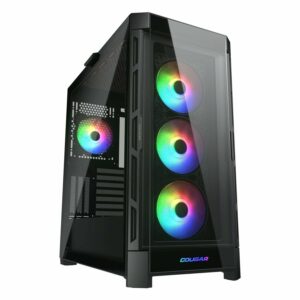 Thùng máy Cougar DuoFace Pro RGB (Kèm Sẵn 4 Fan ARGB) - Đen