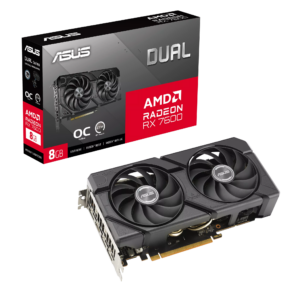 Card màn hình AMD Radeon RX 7600 ASUS Dual EVO OC | 8GB GDDR6, 2048 SP, 550W