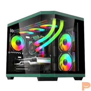 Thùng máy Acer V951 M-ATX - Black | Kèm sẵn 3 fan ARGB