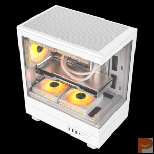 Thùng máy Case DarkFlash DB330M M-ATX | Mặt kính, trắng