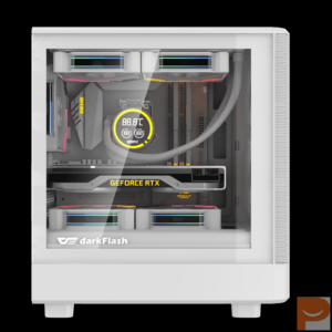 Thùng máy Case DarkFlash DB330M M-ATX | Mặt lưới, trắng