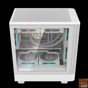 Thùng máy Case DarkFlash DB330M M-ATX | Mặt lưới, trắng
