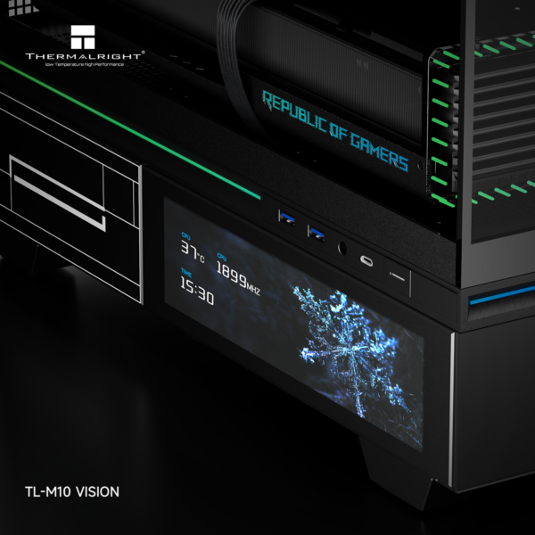 Thùng máy Case Thermalright TL-M10 Vision LCD - Đen - Mua Bán PC ...
