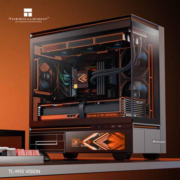 Thùng máy Case Thermalright TL-M10 Vision LCD - Đen - Mua Bán PC ...