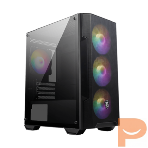 Thùng máy MSI MAG FORGE M100A | Đen, kèm sẵn 4 Fan RGB