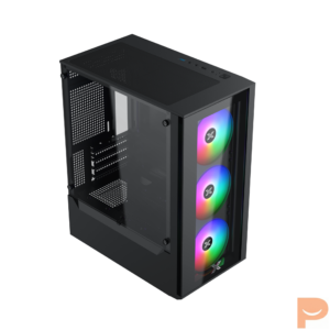 Thùng máy Xigmatek MYX 3F - Black | Kèm 3 fan led