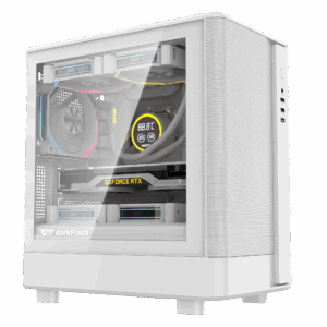 Thùng máy Case DarkFlash DB330M M-ATX | Mặt lưới, trắng
